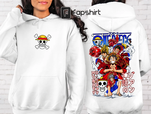 One Piece Hoodie, Cotton Sweatshirt, One Piece Sweater, Anime Sweatshirt, Back Design Sweater, Anime Hoodie, Cotton Hoodie