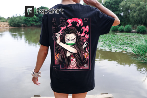 Demon Slayer T-Shirt, Nezuko-Chan T-Shirt, Back Design Shirt, Anime T-Shirt, Gift For Anime Fans, Anime Shirt, Demon Slayer Shirt