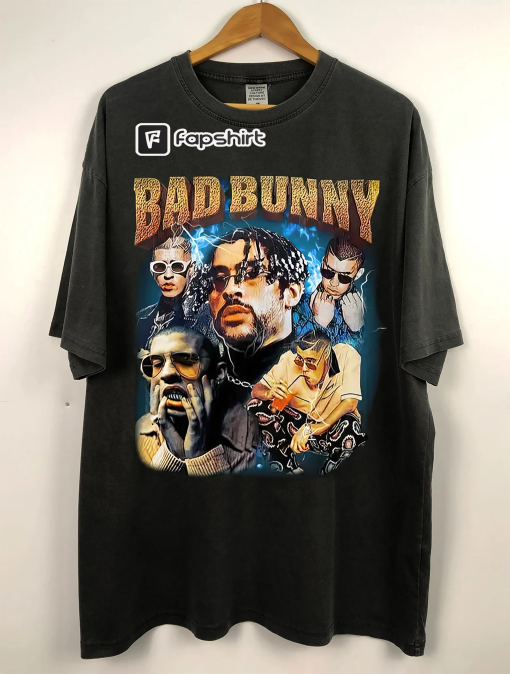 Bad Bunny Tee, Bad Bunny Fan Shirt, RAP Hip-hop T-shirt, Vintage shirt