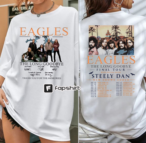 The Long Goodbye Tour 2023 Shirt, The Band Music Tour 2023 Sweatshirt, Rock Tour T-Shirt, Hotel California, Shirt For Women, Rock Band Fan