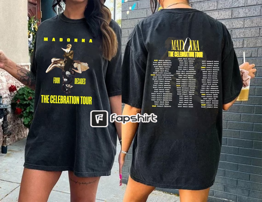 Madonna 2023-24 Celebration Tour Shirt, Madonna Graphic T-Shirt,2023 Music Tour Shirt , Madonna The Celebration Tour Sweatshirt Hoodie