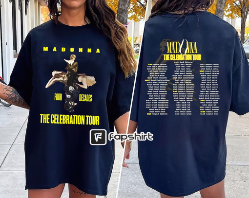 Madonna 2023-24 Celebration Tour Shirt, Madonna Graphic T-Shirt,2023 Music Tour Shirt , Madonna The Celebration Tour Sweatshirt Hoodie