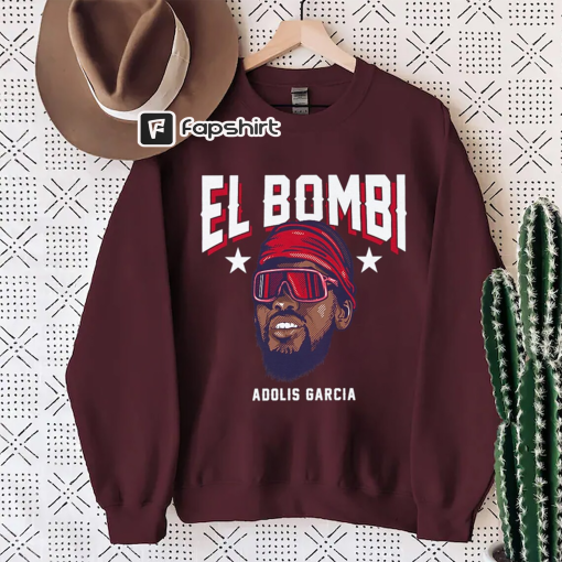 El Bombie Ranger Comfort Color T-Shirt Sweatshirt Hoodie,Texas Sweatshirt,Adolis Garcia Texas Baseball Shirt,Baseball Team Tee Gift Fans