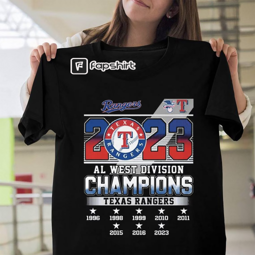 Texas Team Rangers 2023 West Divisi0n Baseball Champs T-shirt , MLB Baseball Team Tee Gift Fans – 2023 Texas Rangers World Series Shirt