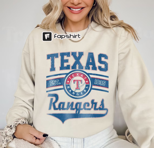 Texas Baseball Shirt, Ranger Baseball Sweatshirt, Vintage Baseball Fan Gift, Texa Baseball Tee, Texa Ranger T-shirt, Game Day Hoodie