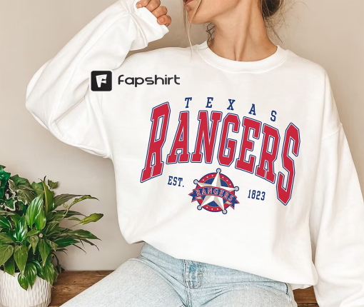 ALCS Champion 2023 , Texas Ranger Sweatshirt, Vintage Texas Baseball Crewneck Sweatshirt Shirt, Texas Baseball Sweatshirt, Ranger Shirt