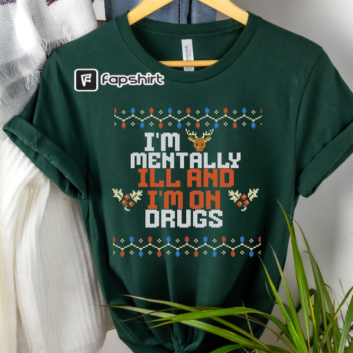 Im just Pete Mentally Ill Ugly Christmas Sweater Meme Design Tiktok meme Shirt Unisex Pete Davidson Meme