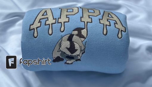 A.p.pa Av.atar Inspired Embroidered T-Shirt – Unique Cute Ap.pa Inspired Hoodie – Couple Matching Shirt, Embroidery Sweater