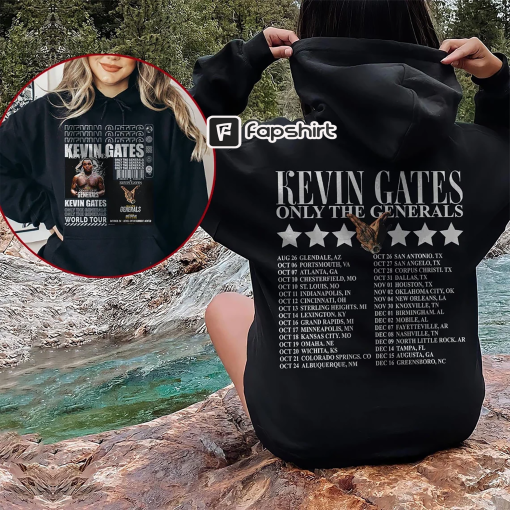 Kevin Gates Rap Shirt, Vintage Kevin Gates Only The Generals Tour Shirt, Rapper Kevin Gates, Graphic Kevin Gates Shirt, Kevin Gates Fan Tee