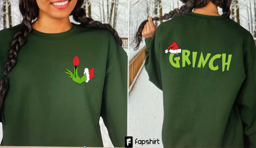 Grinch Sweatshirt,Grinch Hoodie, Christmas Sweatshirt, Christmas Hoodie,Grinch Hand Sweatshirt,Christmas hoodie Gift