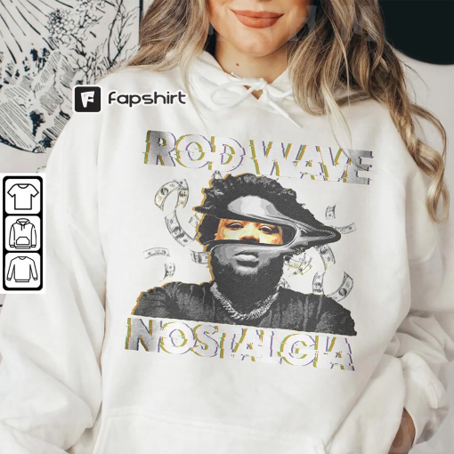 Rod Wave Nostalgia 90s Rap Music Shirt, Retro Vintage Y2K Sweatshirt, Retro Tour 2023 Glitch TV Unisex Gift For Fan Hoodie