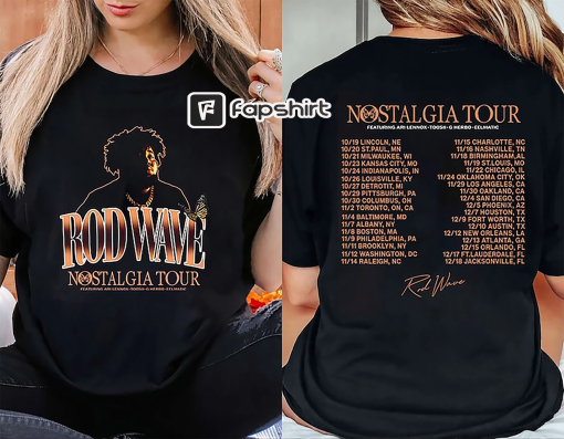 Rod wave Nostalgia tour 2023 Shirt, Rod wave Concert Shirt, Nostalgia tour Shirt