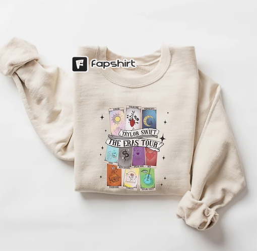 The Eras Tarot Unisex Sweatshirt, Taylor Swiftie Tarot Sweatshirt, Eras Tour Outfit, Midnights Concert Shirt, Eras Tour Shirt, Taylor Shirt