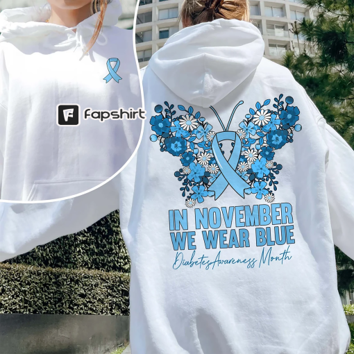 In November We Wear Blue Diabetes Awareness Sweatshirt, Diabetes Awareness Month, Lazy Pancreas Club T-Shirt, Diabetes Awareness Hoodie