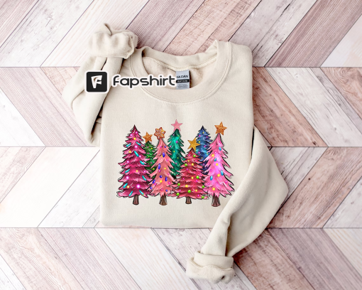 Christmas Sweatshirt, Christmas Sweater, Christmas Crewneck, Christmas Tree Sweatshirt, Holiday Sweaters for Women, Winter Sweatshirt