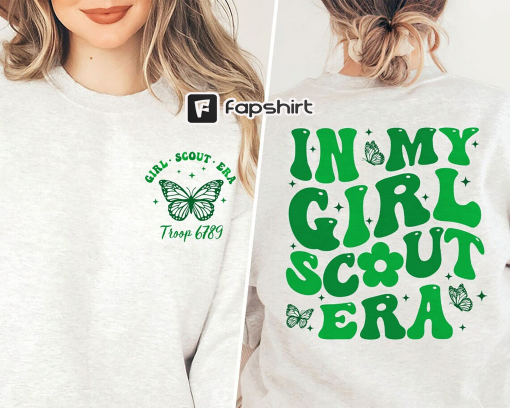 In My Girl Scout Era Shirt, Custom Girl Scout Shirt, Scout Troop Number Shirt, Scout Leader Shirt, Scout Troop Shirt, Camping Shirt