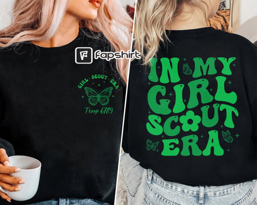 In My Girl Scout Era Shirt, Custom Girl Scout Shirt, Scout Troop Number Shirt, Scout Leader Shirt, Scout Troop Shirt, Camping Shirt