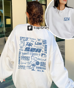 Vintage SZA Full Tracklist Double-Sided Shirt, Sza…