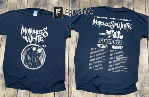 Scoring The End Of The World Tour 2023 T-Shirt, Motionless In White US Tour 2023 T-Shirt, Motionless In White Tour Shirt