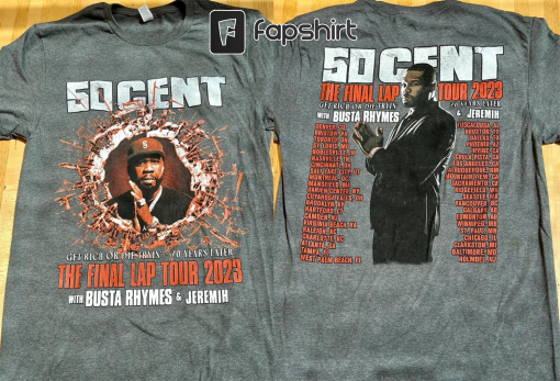 50Cent The Final Lap Tour 2023 TShirt, 50Cent Fan Shirt, 50Cent 2023 Concert Shirt For Fan, The Final Lap Concert Shirt 50Cent