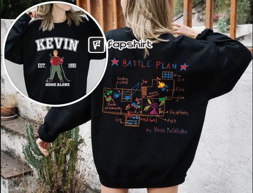 Home Security 2 Slide Sweatshirt, Kevin Home Alone Battle Plan Sweatshirt, All The Home Alone Sweatshirt, Christmas Movie Shirt