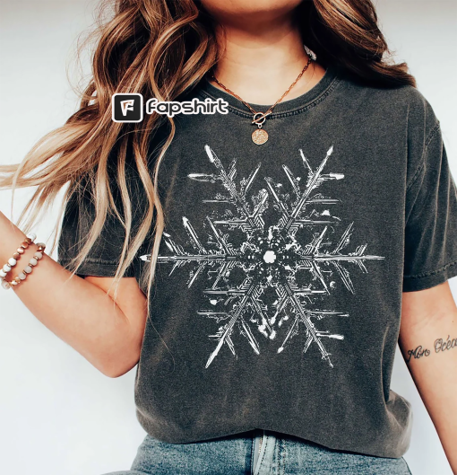 Snowflake t-shirt, Holiday t-shirt, Matching Christmas shirt, Family Christmas gift, Snow flake tee, iPrintasty Christmas Comfort Colors