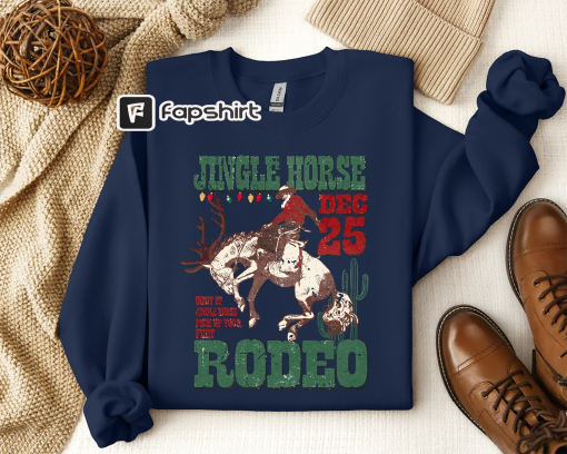 Cowboy Christmas Sweater, Giddy Up Jingle Horse Pick Up Your Feet, Howdy Country Christmas Horse, Cowgirl Shirt, Christmas Sweatshirt