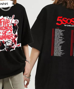 5SOS World Tour 2023 Shirt, 5 Seconds…