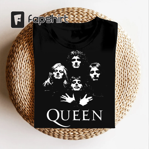 Queen Band Shirt,Freddie Mercury Comfort Colors Shirt,Festival Clothing Rock Band,80s Nostalgia Vintage Style Queen Tee,Shirt for Women&Men