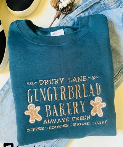 Gingerbread Bakery Embroidered Crewneck