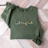 EMBROIDERED Christmas Sweatshirt, Gingerbread Sweatshirt, Christmas Gift for Family