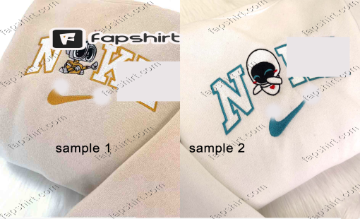 Wall-E & EVE Couple Matching Embroidered Shirt