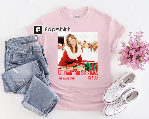 Vintage Retro Mariah Carey 1994 Christmas Shirt, Merry Christmas One and All Tour 2023, All I Want For Christmas Sweatshirt TShirt Hoodie