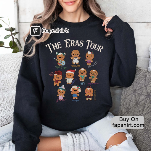 The Eras Tour Gingerbread Sweatshirt, Retro Gingerbread Christmas Shirt, Eras Tour Christmas Sweatshirt, Christmas Sweater, Christmas Gift