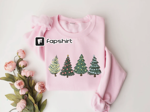 Green Tree Christmas Sweater, Christmas Sweater, Christmas Crewneck, Christmas Tree Sweatshirt, Holiday Sweaters for Women, Winter Sweatshir