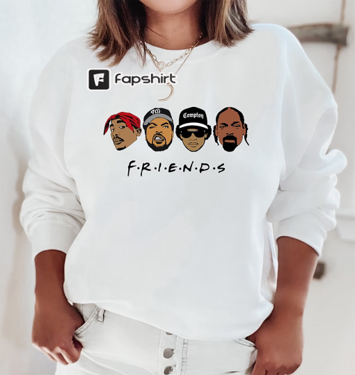 Rap Friends Hoodie, Old School Rap, Hip Hop Hoodie, 2-Pac Sweat, Rapper Hoodie, Hiphop Hoodie, Vintage 90s Rapper Hoodie, Rap King Hoodie