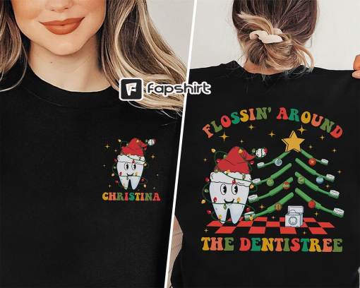 Dental Christmas Shirt Dentist Office Holiday TShirt, Christmas Dental Hygienist Tee Dental Assistant Dentist Office Manager Matching Shirts