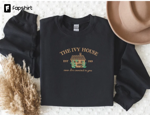 Embroidered The Ivy House | Embroidered Sweatshirt,Taylor, Cottagecore, Merch, Ivy, Evermore, Cottage Taylor Swiftie Merch sweatshirt