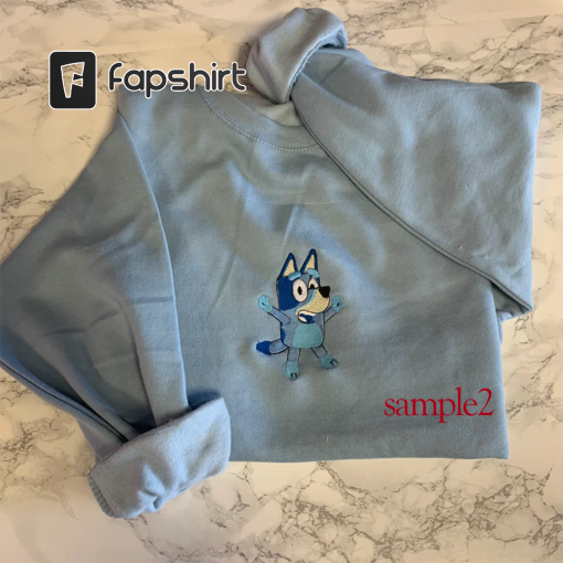 Muf.fin Embroidered Sweatshirt, Blu.ey Bin.go Sweatshirt, Blu.ey Anniversary Gift, Matching Couple Shirt, Anniversary Gift, Gift For Her