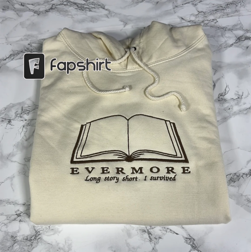 Evermore tracklist aesthetic inspired embroidered, Evermore TS gift, The Taylor crewneck