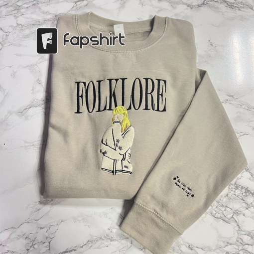 Folklore tracklist SHIRT, Folklore Shirt, Folklore Merch, Taylor Gift, TS Merch, Taylor embroidered crewneck