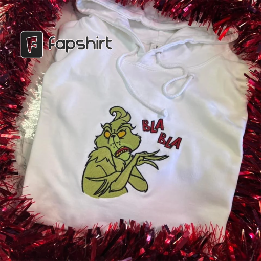 Inspired Grinch Bla Bla Christmas Crewneck