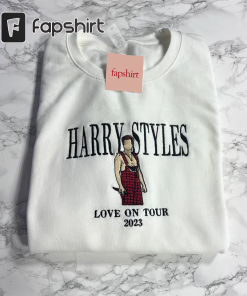 Har.ry Styles Inspired Embroidered Crewneck Sweatshirt |…