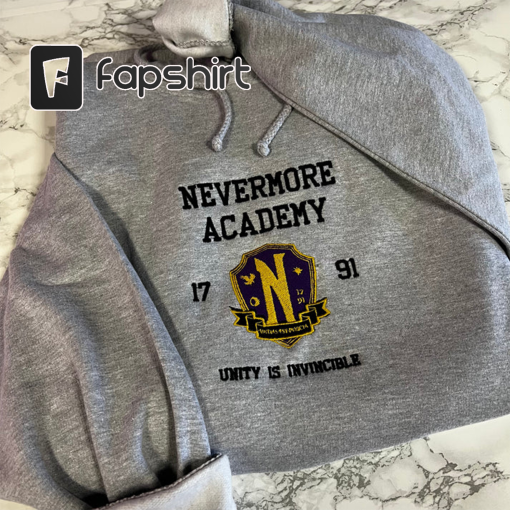 Nevermore Academy Hoodie, Nevermore Shirt, Nevermore Academy Sweatshirt, Nevermore Academy Clothes for Girl, Wednesday Girl Hoodie