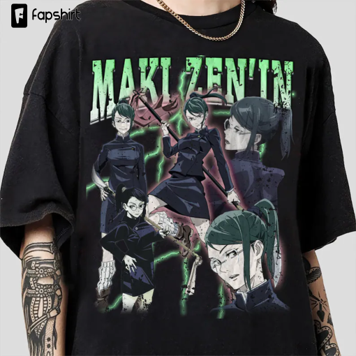 Zenin Maki Vintage Anime Shirt, Anime Lover Shirt, Anime Sweatshirt, Anime Manga Shirt, Anime Zenin Maki Gift Men and Women T-shirt