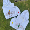 Em.ber Lum.en and Wa.de Ripp.e Embroidered Crewneck Sweatshirt, Pixar Collection Movie Inspired Embroidered | Sleeves embroidered hoodie