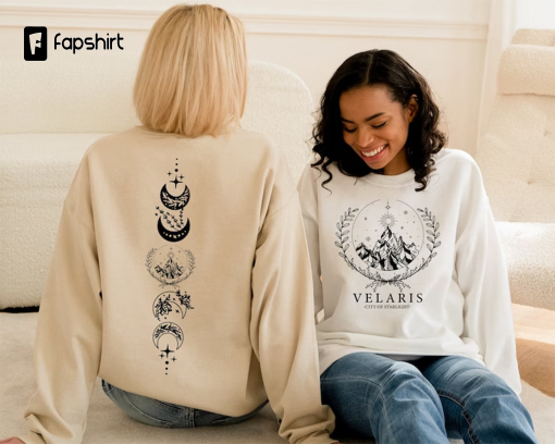 Velaris Sweatshirt, The Night Court Hoodie, Night Court Symbol Sweatshirt, A Court Of Thorns And Roses Court, Acotar Sweatshirt