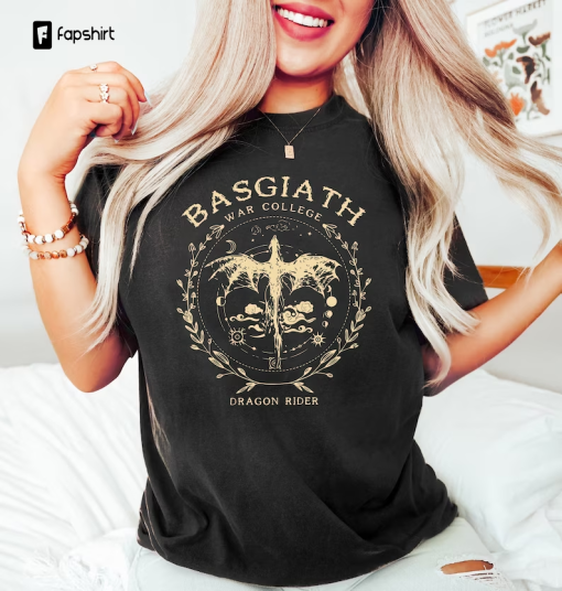 Basgiath War College Shirt | Fourth Wing Xaden | Rebecca Yoros Shirt | Empyrean Series | Basgiath College | Violet Sorrengail | Dragon Rider