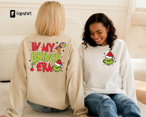 In My Grinch Era Sweatshirt, Grinch Christmas Sweatshirt, Grinchmas Sweatshirt, Christmas Sweatshirt, Christmas Shirt, Christmas Gift