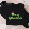 Ginchy Pine Tree Whoville Embroidered Sweatshirt, grinch Christmas Embroidered Sweatshirt, Christmas Embroidered Sweatshirt, Christmas Gift